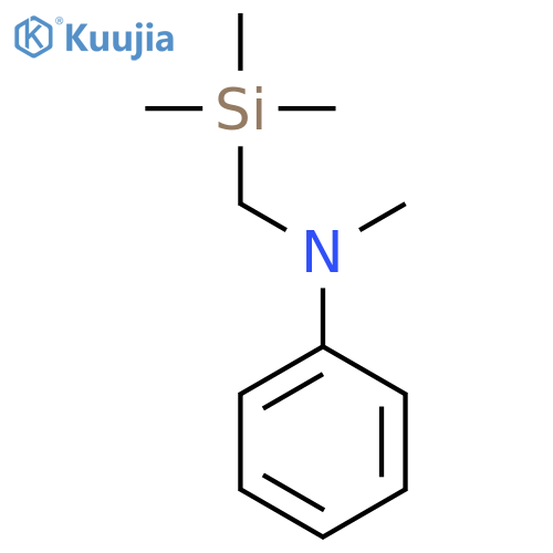 Benzenamine, N-methyl-N-[(trimethylsilyl)methyl]- structure