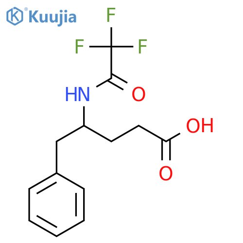 5-Phenyl-4-(2,2,2-trifluoroacetamido)pentanoic acid structure