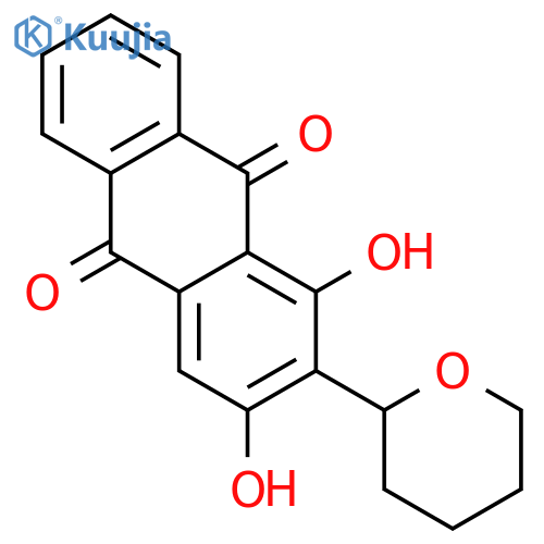 9,10-Anthracenedione, 1,3-dihydroxy-2-(tetrahydro-2H-pyran-2-yl)- structure