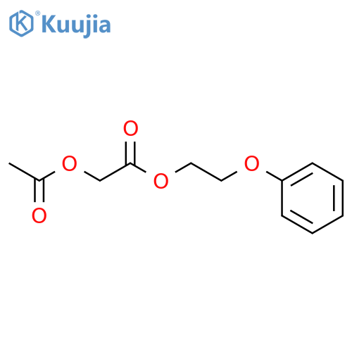 Acetic acid, (acetyloxy)-, 2-phenoxyethyl ester structure