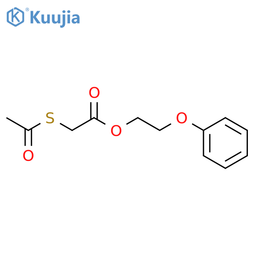 Acetic acid, (acetylthio)-, 2-phenoxyethyl ester structure