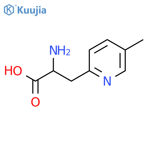 2-amino-3-(5-methylpyridin-2-yl)propanoic acid structure