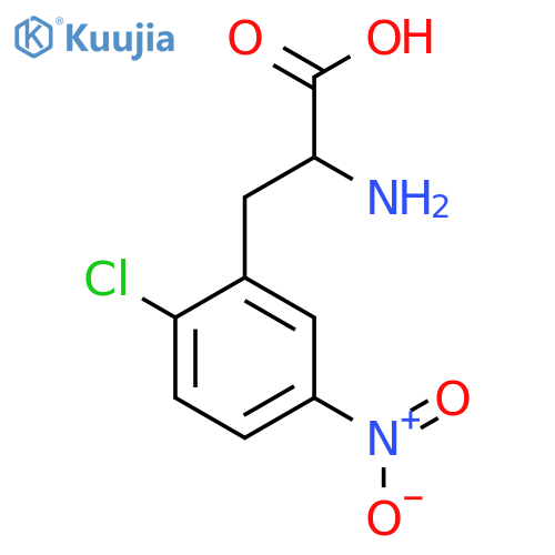 2-Amino-3-(2-chloro-5-nitrophenyl)propanoic acid structure