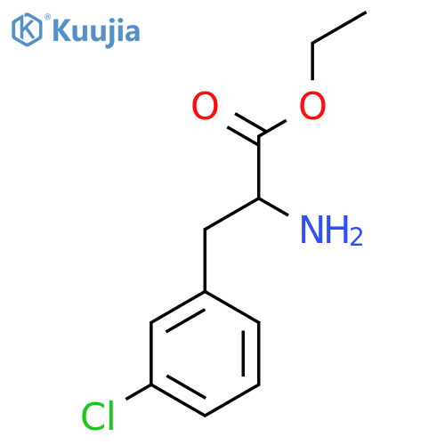 Ethyl 2-amino-3-(3-chlorophenyl)propanoate structure