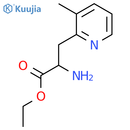 Ethyl 2-amino-3-(3-methylpyridin-2-yl)propanoate structure