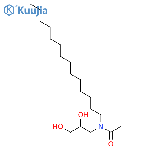 Acetamide, N-(2,3-dihydroxypropyl)-N-tetradecyl- structure