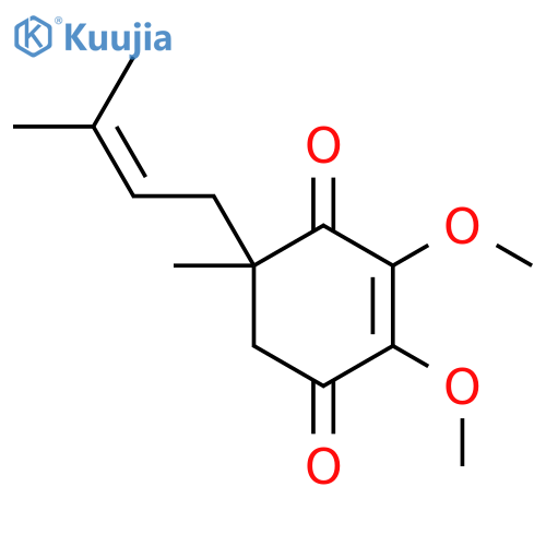 2-Cyclohexene-1,4-dione,2,3-dimethoxy-5-methyl-5-(3-methyl-2-buten-1-yl)- structure
