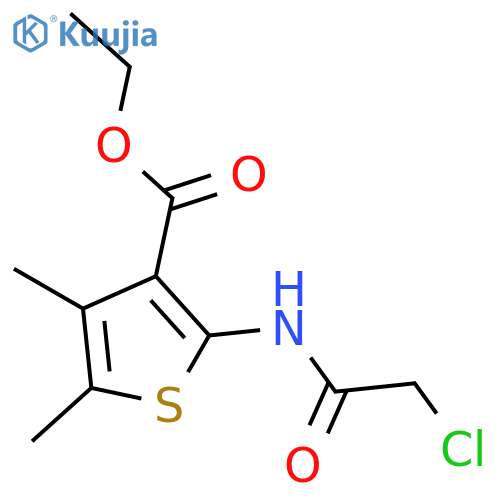 ethyl 2-(2-chloroacetamido)-4,5-dimethylthiophene-3-carboxylate structure
