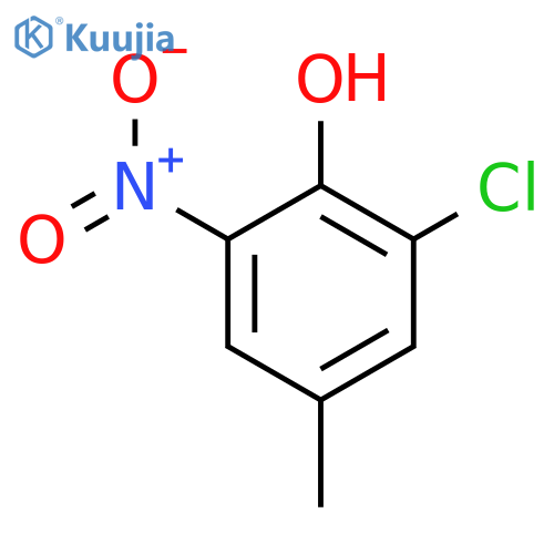Phenol, 2-chloro-4-methyl-6-nitro- structure