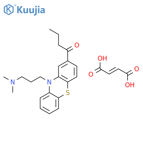 1-{10-[3-(dimethylamino)propyl]-10H-phenothiazin-2-yl}butan-1-one (2Z)-but-2-enedioate structure