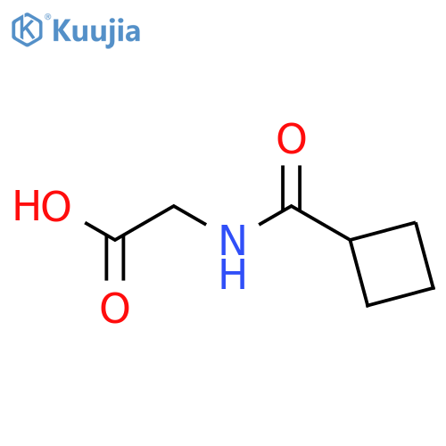 2-(cyclobutylformamido)acetic acid structure