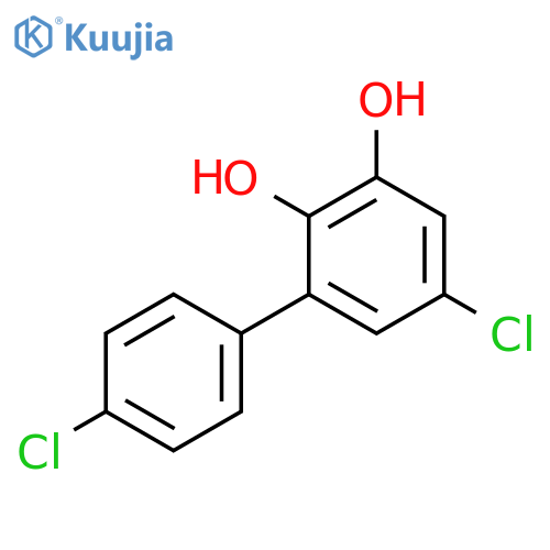 [1,1'-Biphenyl]-2,3-diol, 4',5-dichloro- structure