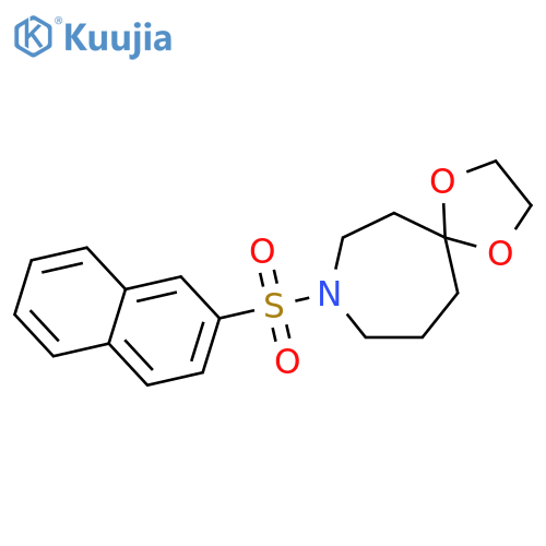 1,4-DIOXA-8-AZASPIRO[4.6]UNDECANE, 8-(2-NAPHTHALENYLSULFONYL)- structure