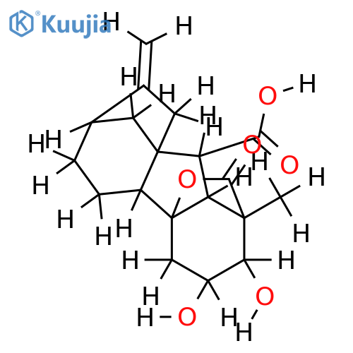 ent-2alpha,3alpha,10beta-trihydroxy-20-norgibberell-16-ene-7,19-dioic acid-19,10-lactone structure
