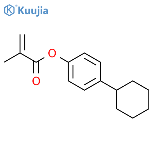 2-Propenoic acid, 2-methyl-, 4-cyclohexylphenyl ester structure