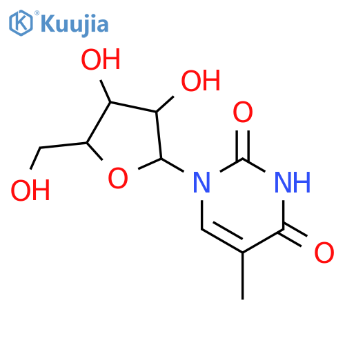 1-β-D-Arabinofuranosyl-5-methyl-2,4(1H,3H)-pyrimidinedione structure