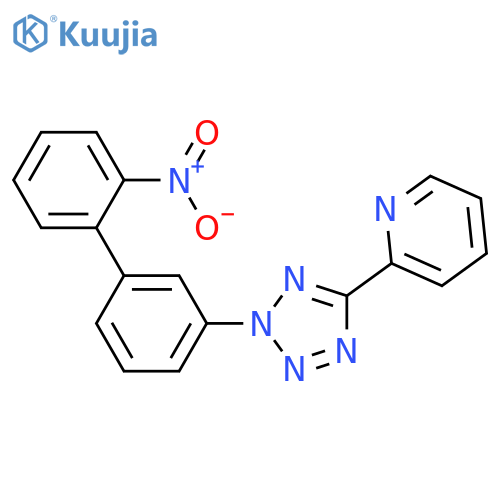 PYRIDINE, 2-[2-(2'-NITRO[1,1'-BIPHENYL]-3-YL)-2H-TETRAZOL-5-YL]- structure