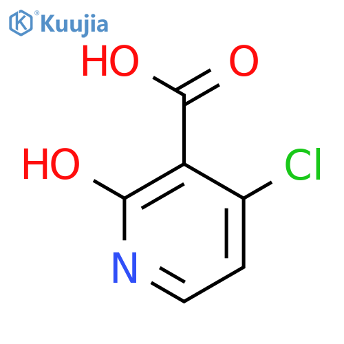 4-chloro-2-hydroxypyridine-3-carboxylic acid structure