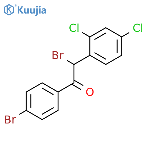 Ethanone, 2-bromo-1-(4-bromophenyl)-2-(2,4-dichlorophenyl)- structure