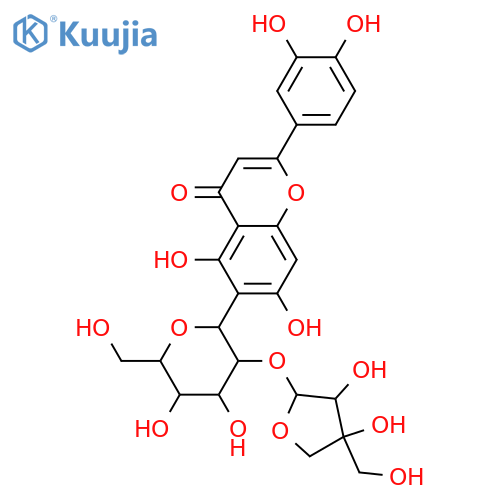 6-C-β-D-Glucopyranosyl-3',4',5,7-tetrahydroxyflavone; 2''-O-β-D-Apiofuranosyl structure