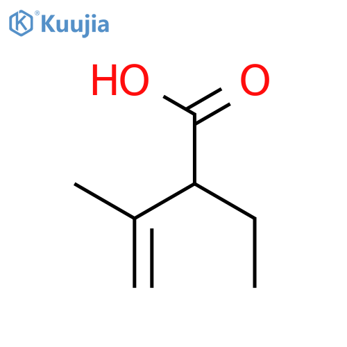 2-ethyl-3-methylbut-3-enoic acid structure