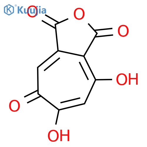 6,8-dihydroxycyclohepta[c]furan-1,3,5-trione structure