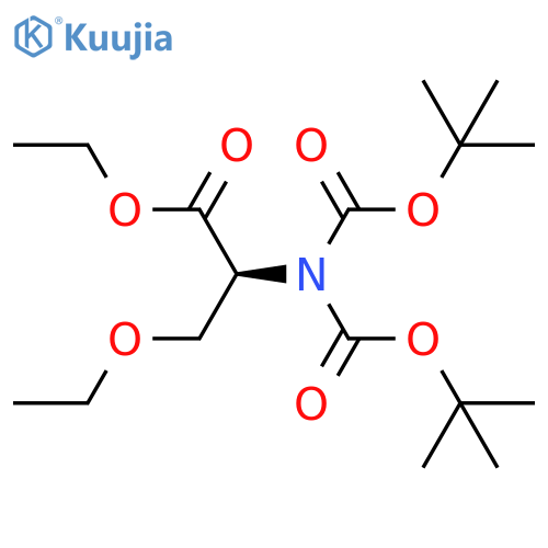 SERINE, N,N-BIS[(1,1-DIMETHYLETHOXY)CARBONYL]-O-ETHYL-, ETHYL ESTER structure
