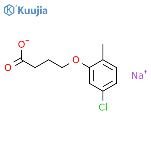 Butanoic acid,4-(4-chloro-2-methylphenoxy)-, sodium salt (1:1) structure