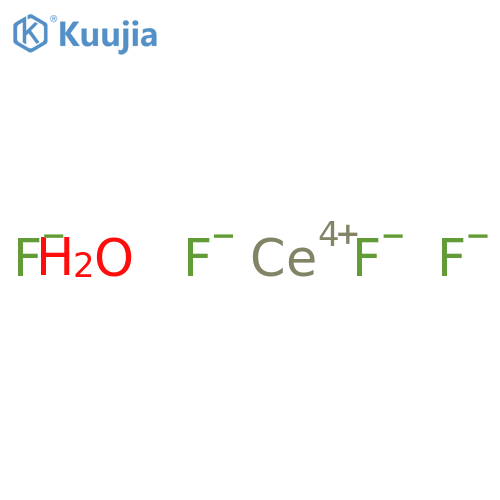 Cerium(IV) fluoride hydrate structure
