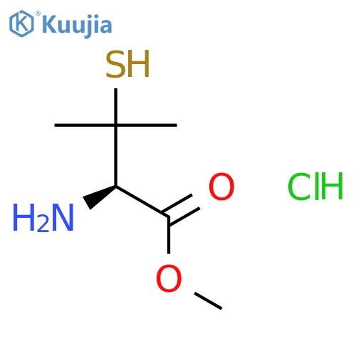 Valine, 3-mercapto-, methyl ester, hydrochloride structure