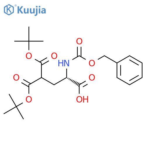 Z-gamma-carboxy-gamma-(di-tert-butyl ester)-L-glutamic acid structure