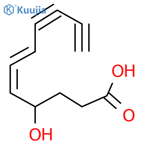 4-Hydroxy-5,6-undecadiene-8,10-diynoic acid; (S,S)-form structure