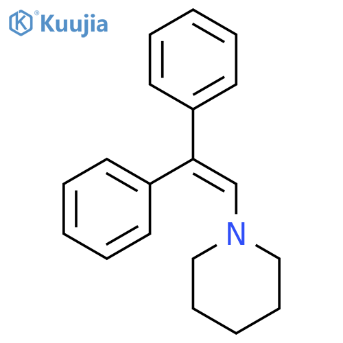 Piperidine, 1-(2,2-diphenylethenyl)- structure