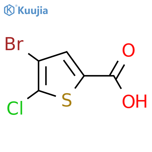 4-Bromo-5-chlorothiophene-2-carboxylic acid structure