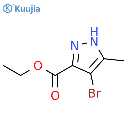 Ethyl 4-bromo-5-methyl-1H-pyrazole-3-carboxylate structure