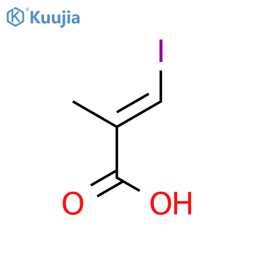 2-Propenoic acid, 3-iodo-2-methyl- structure