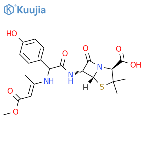 N-(Methyl But-2-enoyl) Amoxicillin structure