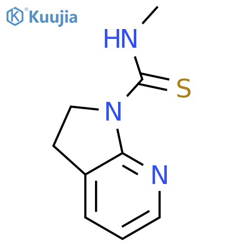 1H-Pyrrolo[2,3-b]pyridine-1-carbothioamide, 2,3-dihydro-N-methyl- structure