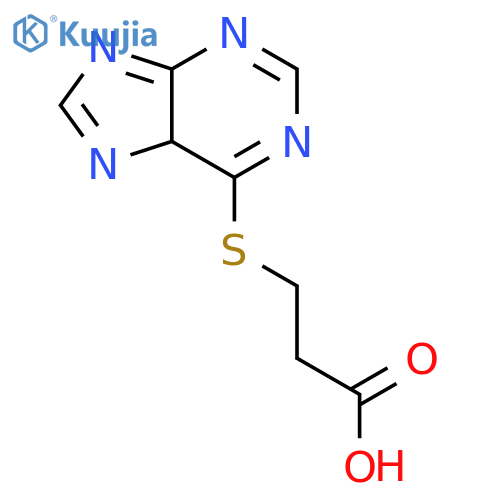 3-(9H-purin-6-ylsulfanyl)propanoic acid structure