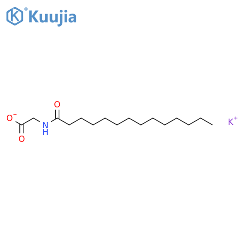 Glycine, N-(1-oxotetradecyl)-, monopotassium salt structure