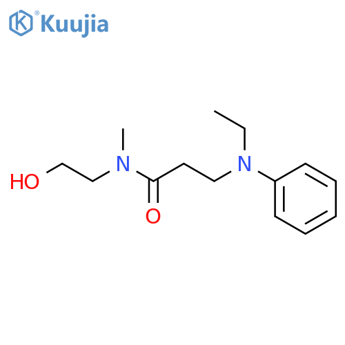 Propanamide, 3-(ethylphenylamino)-N-(2-hydroxyethyl)-N-methyl- structure