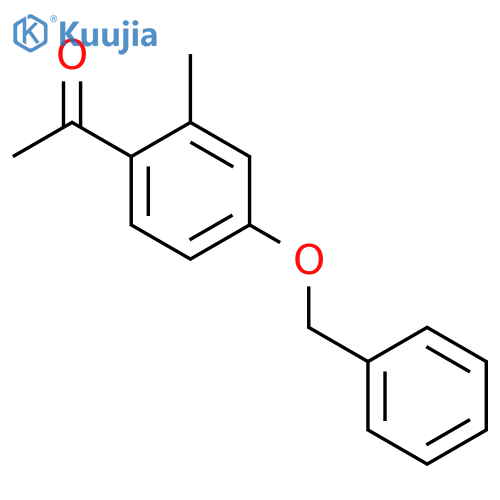 1-[2-methyl-4-(phenylmethoxy)phenyl]Ethanone structure