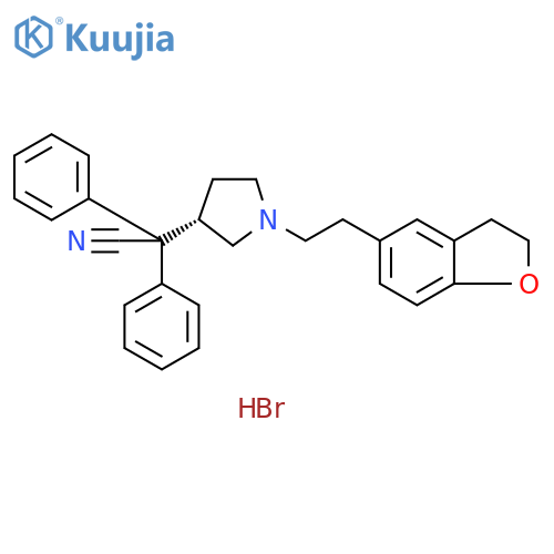 (3S)-1-2-(2,3-Dihydro-5-benzofuranyl)ethyl-α,α-diphenyl-3-pyrrolidineacetonitrile Hydrobromide structure