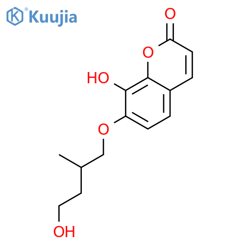 8-hydroxy-7-(4-hydroxy-2-methyl-butoxy)-chromen-2-one structure