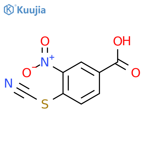 4-(Cyanosulfanyl)-3-nitrobenzoic acid structure