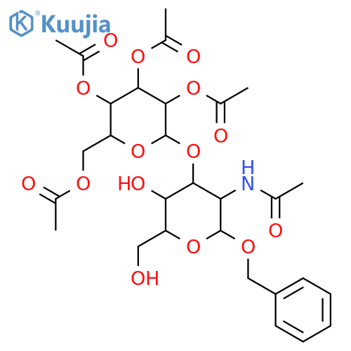 Benzyl 2-Acetamido-3-O-(2,3,4,6-tetra-O-acetyl-β-D-galactopyranosyl-2-deoxy-α-D-glucopyranoside structure