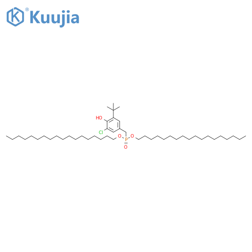Phosphonic acid, [[3-chloro-5-(1,1-dimethylethyl)-4-hydroxyphenyl]methyl]-, dioctadecyl ester (9CI) structure