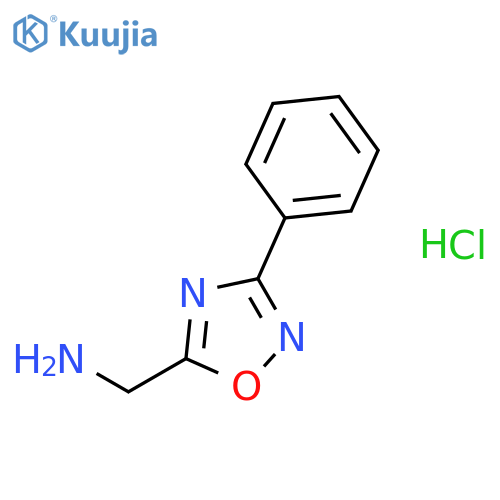 1,2,4-Oxadiazole-5-methanamine, 3-phenyl-, hydrochloride structure