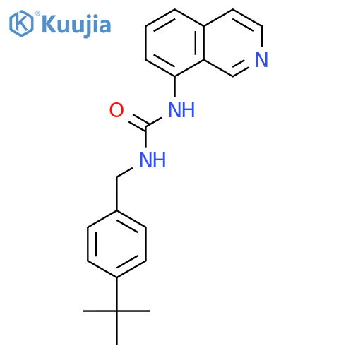 Urea, N-[[4-(1,1-dimethylethyl)phenyl]methyl]-N'-8-isoquinolinyl- structure