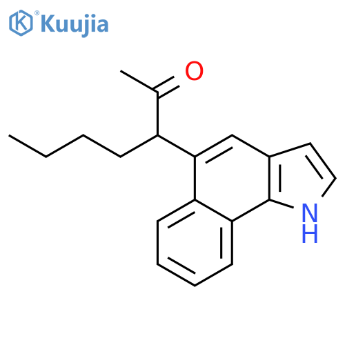2-Heptanone, 3-(1H-benz[g]indol-5-yl)- structure